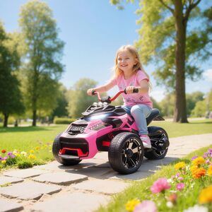 AIYAPLAY 12V Kids Electric Ride On Car, Battery Powered Ride On ATV, Pink Pink AIYAPLAY 12V Kids Electric Ride On Car, Battery Powered Ride On ATV, Pink Pink