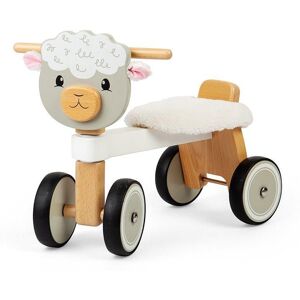 Bigjigs Toys Wooden Ride On Sheep in White White Bigjigs Toys Wooden Ride On Sheep in White White