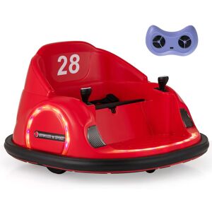 Costway 6V Ride on Bumper Car Battery Powered Bumping Car w/Lights in Red Red Costway 6V Ride on Bumper Car Battery Powered Bumping Car w/Lights in Red Red