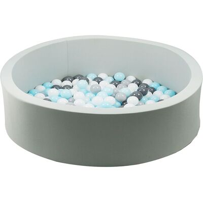 Gr8 Home Toddler Baby Grey Soft Foam Pool Ball Pit with 200 Balls Grey Gr8 Home Toddler Baby Grey Soft Foam Pool Ball Pit with 200 Balls Grey