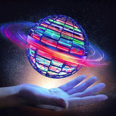 Dragodirect Flying Orb Ball LED Toy Hover Ball Boomerang Ball Hand Controlled Fidget Mini Drone in Blue Blue Dragodirect Flying Orb Ball LED Toy Hover Ball Boomerang Ball Hand Controlled Fidget Mini Drone in Blue Blue