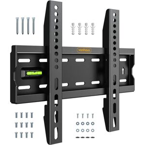 VonHaus Suitable for 15-50" Screens, Ultra-Slim TV Wall Bracket in Black Black VonHaus Suitable for 15-50" Screens, Ultra-Slim TV Wall Bracket in Black Black