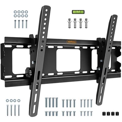 VonHaus Suitable for 32-75" Screens, Ultra-Slim Tilting TV Wall Bracket in Black Black VonHaus Suitable for 32-75" Screens, Ultra-Slim Tilting TV Wall Bracket in Black Black