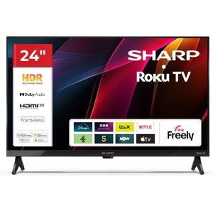 Sharp 24HD2225K 24 Inch HD Roku Smart LED TV with Freely in Black Black Sharp 24HD2225K 24 Inch HD Roku Smart LED TV with Freely in Black Black