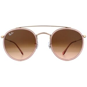 Ray-Ban Round Pink Pink Gradient Brown Round Double Bridge 3647N Sunglasses