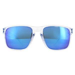Oakley Square Polished Clear Prizm Sapphire Polarized Sunglasses