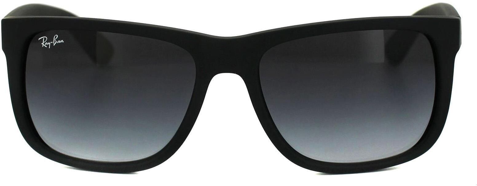 Ray-Ban Rectangle Rubber Black Grey Gradient Sunglasses