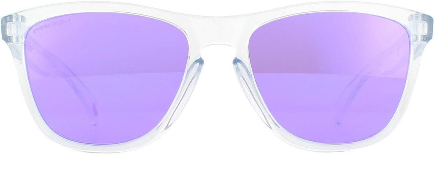 Oakley Square Polished Clear Prizm Violet Sunglasses