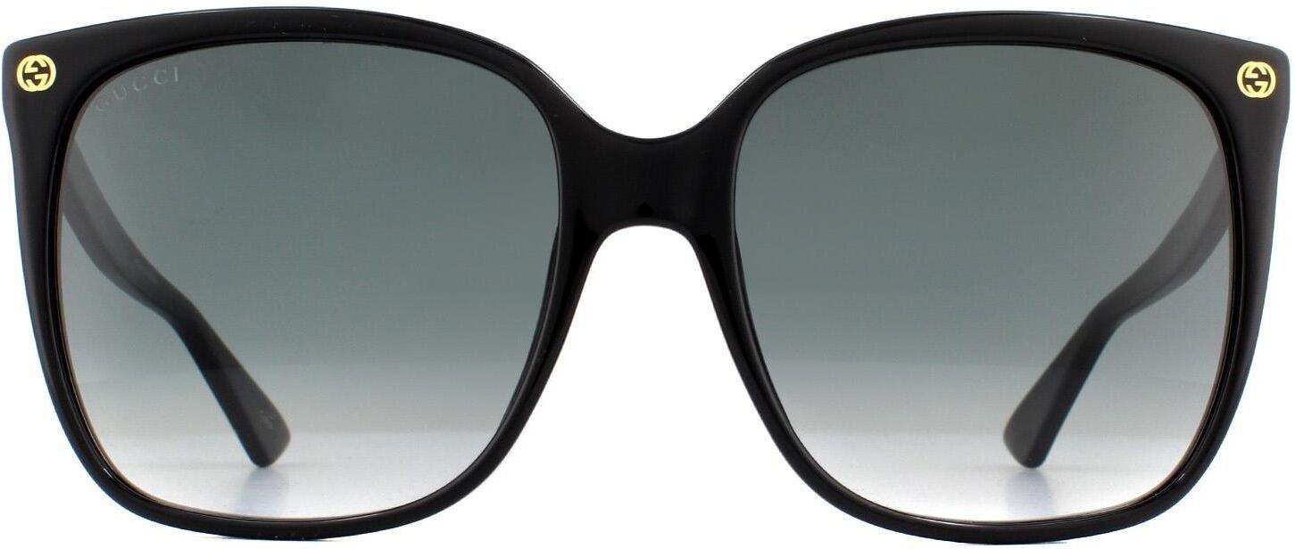 Gucci Square Black Grey Gradient Sunglasses