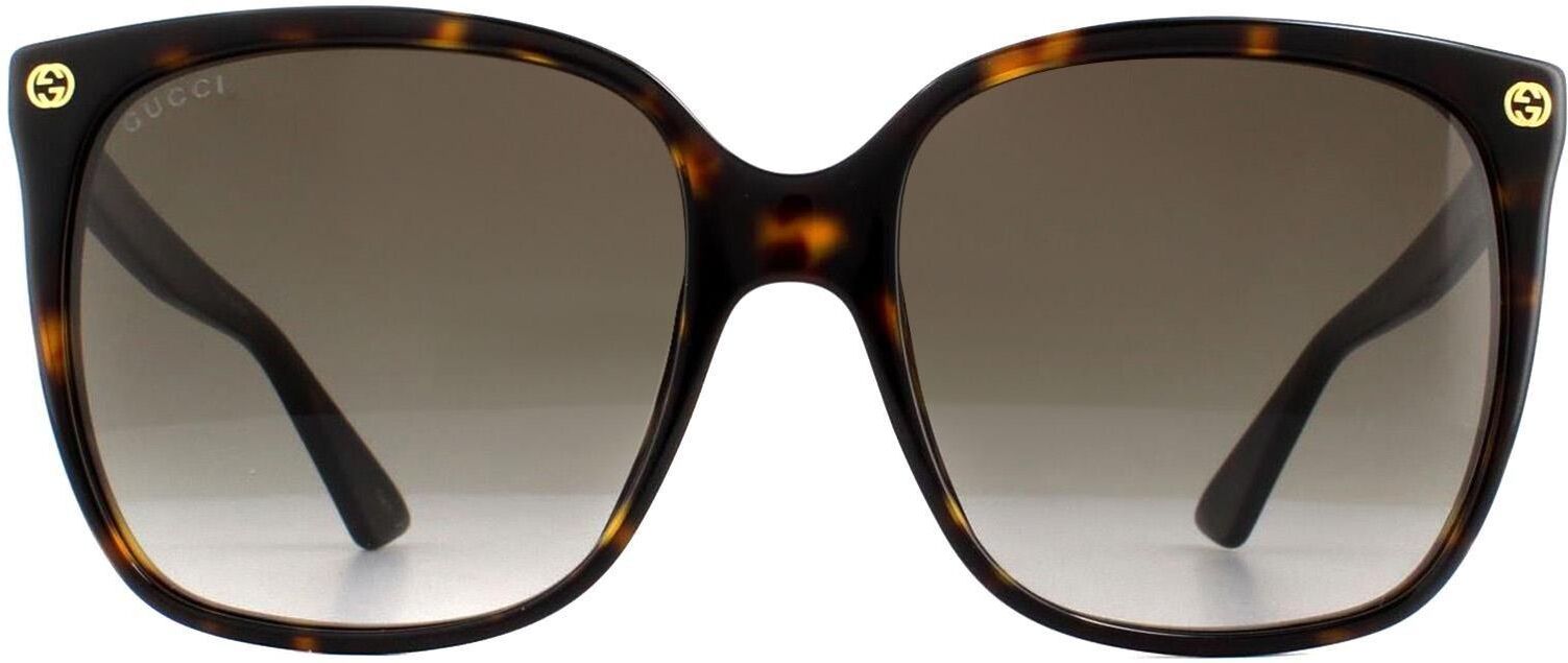 Gucci Cat Eye Havana Grey Gradient Sunglasses