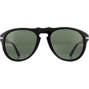 Persol Men's Aviator Black Crystal Green Sunglasses Black One Size Persol Men's Aviator Black Crystal Green Sunglasses Black One Size