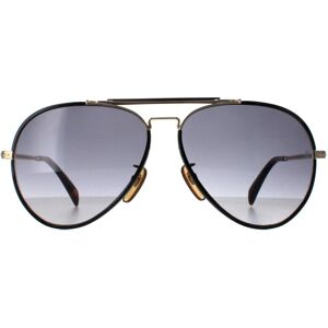 David Beckham Men's Aviator Black Gold Grey Gradient DB7003/S Black One Size David Beckham Men's Aviator Black Gold Grey Gradient DB7003/S Black One Size