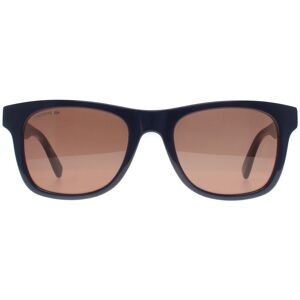 Lacoste Men's Rectangle Blue Brown L978S Blue One Size Lacoste Men's Rectangle Blue Brown L978S Blue One Size