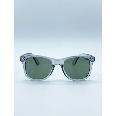 Svnx - Wayfarer - Translucent Grey - Khaki - One Size - Sunglasses Svnx - Wayfarer - Translucent Grey - Khaki - One Size - Sunglasses