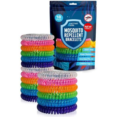Active Era Explorer Mosquito Repellent Bands - 18 Pack Multicolor Active Era Explorer Mosquito Repellent Bands - 18 Pack Multicolor