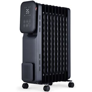 MYLEK Electric Oil Filled Radiator Wi-Fi Smart App Enabled 2kW in Black Black MYLEK Electric Oil Filled Radiator Wi-Fi Smart App Enabled 2kW in Black Black