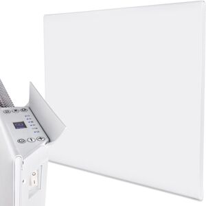MYLEK Ultra Slim Electric Panel Heater with 24/7 Timer IP24 Rated 500W in White White MYLEK Ultra Slim Electric Panel Heater with 24/7 Timer IP24 Rated 500W in White White
