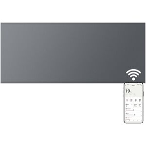 MYLEK Electric Panel Heater WIFI App Controlled Slimline 2kW in Charcoal Charcoal MYLEK Electric Panel Heater WIFI App Controlled Slimline 2kW in Charcoal Charcoal