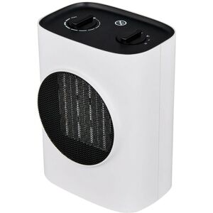 MYLEK Ceramic PTC Fan Heater 2 Heat Settings & Adjustable Thermostat 1.5kW in White White MYLEK Ceramic PTC Fan Heater 2 Heat Settings & Adjustable Thermostat 1.5kW in White White