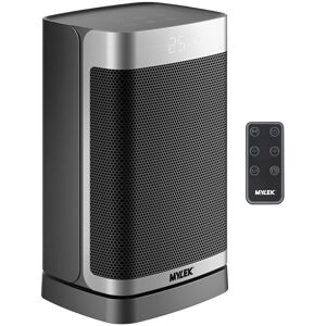 MYLEK Electric PTC Ceramic Heater Timer Freestanding Oscillation 1500W in Black Black MYLEK Electric PTC Ceramic Heater Timer Freestanding Oscillation 1500W in Black Black