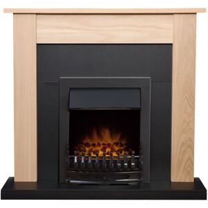 Adam Fires & Fireplaces Adam Southwold Fireplace Suite in Oak & Black with Blenheim Electric Fire in Black, 43 Inches Black Adam Fires & Fireplaces Adam Southwold Fireplace Suite in Oak & Black with Blenheim Electric Fire in Black, 43 Inches Black
