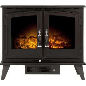 Adam Fires & Fireplaces Adam Woodhouse Electric Stove in Black Black Adam Fires & Fireplaces Adam Woodhouse Electric Stove in Black Black