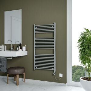 Agadon Grace Electric Towel Radiator in Metallic Silver Size: 750mm x 500mm Metallic Silver 750mm x 500mm Agadon Grace Electric Towel Radiator in Metallic Silver Size: 750mm x 500mm Metallic Silver 750mm x 500mm