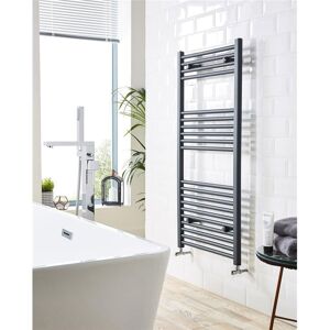 Clifton Anthracite Bathroom Towel Rail Vertical 22mm 1200mm (H) x 400mm (W) in Black Black Clifton Anthracite Bathroom Towel Rail Vertical 22mm 1200mm (H) x 400mm (W) in Black Black