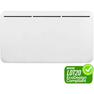 MYLEK Electric Panel Heater with 24/7 Timer & Thermostat IP24 Rated 2000W in White White MYLEK Electric Panel Heater with 24/7 Timer & Thermostat IP24 Rated 2000W in White White