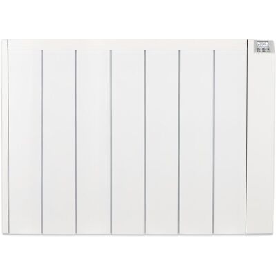 MYLEK Ceramic Electric Panel Heater with 24/7 Digital Timer IP24 Rated 1000W in White White MYLEK Ceramic Electric Panel Heater with 24/7 Digital Timer IP24 Rated 1000W in White White