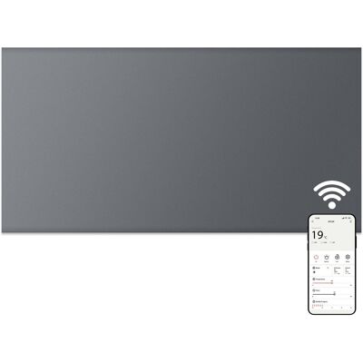 MYLEK Electric Panel Heater WIFI App Controlled Slimline 1.5kW in Charcoal Charcoal MYLEK Electric Panel Heater WIFI App Controlled Slimline 1.5kW in Charcoal Charcoal