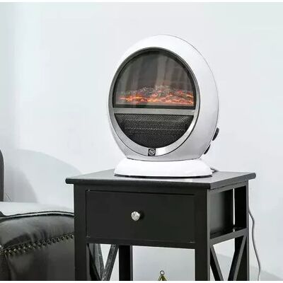 Marco Paul White Freestanding Electric Fire Log Effect Electric Fire Heater Fireplace White Marco Paul White Freestanding Electric Fire Log Effect Electric Fire Heater Fireplace White