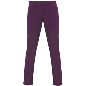Asquith & Fox Women's Casual Chino Trousers in Purple Size: Small Purple S Asquith & Fox Women's Casual Chino Trousers in Purple Size: Small Purple S
