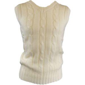 Carta Sport Men's Plain Cricket Sweater Vest in White Size: Large White L Carta Sport Men's Plain Cricket Sweater Vest in White Size: Large White L