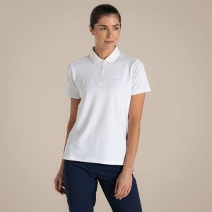 Craghoppers Women's NosiLife Thornbury Insect-Repellent Short Sleeved Golf Polo Shirt in White Size: 12 White 12 Craghoppers Women's NosiLife Thornbury Insect-Repellent Short Sleeved Golf Polo Shirt in White Size: 12 White 12