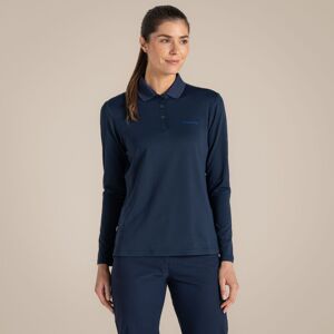 Craghoppers Women's NosiLife Thornbury Insect-Repellent Long Sleeved Golf Polo Shirt in Black Size: 16 Black 16 Craghoppers Women's NosiLife Thornbury Insect-Repellent Long Sleeved Golf Polo Shirt in Black Size: 16 Black 16