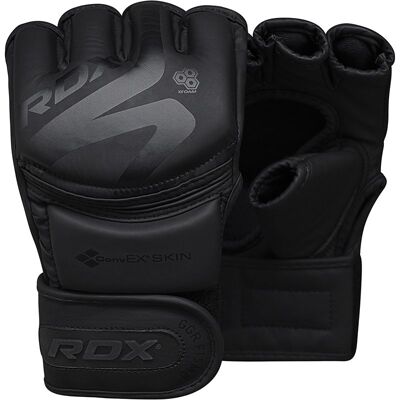 RDX F15 Black MMA Boxing Gloves - Impact Diffusing, D-Palm, Moisture Wicking RDX F15 Black MMA Boxing Gloves - Impact Diffusing, D-Palm, Moisture Wicking