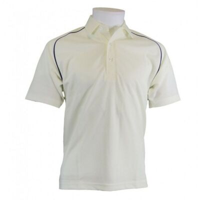 Carta Sport Men's Contrast Piping Cricket Shirt L in White Size: Large White L Carta Sport Men's Contrast Piping Cricket Shirt L in White Size: Large White L
