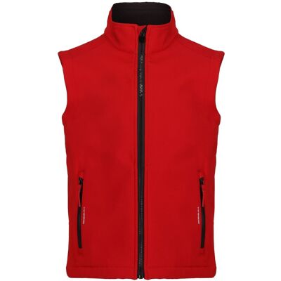 Regatta Unisex Childrens Softshell Reflective Gilet - Red/Black - Size 9-10y Regatta Unisex Childrens Softshell Reflective Gilet - Red/Black - Size 9-10y