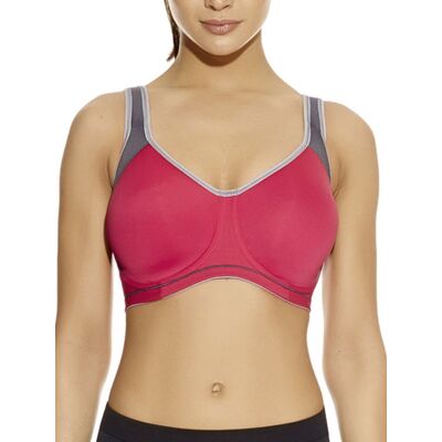 Freya Women's Active Sonic Moulded J-Hook Sports Bra in Pink Size: 40F Pink 40F Freya Women's Active Sonic Moulded J-Hook Sports Bra in Pink Size: 40F Pink 40F