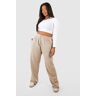 boohoo Plus Loopback Wide Leg Jogger