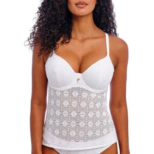Freya Women's Nomad Nights Tankini Top in White Size: 36D White 36D Freya Women's Nomad Nights Tankini Top in White Size: 36D White 36D