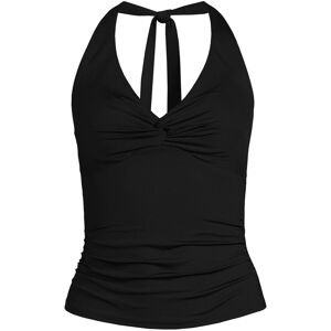 lands end Lands' End Women's Knot Twist Halter Tankini Top in Black Size: 12 Black 12 lands end Lands' End Women's Knot Twist Halter Tankini Top in Black Size: 12 Black 12