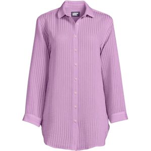 lands end Lands' End Women's Lightweight Rib Cover-Up Shirt in Lilac Size: 14-16 Lilac 14-16 lands end Lands' End Women's Lightweight Rib Cover-Up Shirt in Lilac Size: 14-16 Lilac 14-16