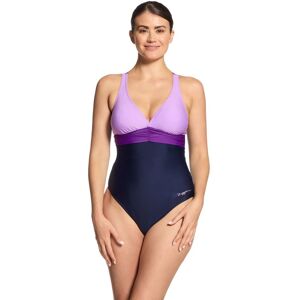 Zoggs Women's Zephyr Panel Crossback Swimsuit in Purple Size: 20 Purple 20 Zoggs Women's Zephyr Panel Crossback Swimsuit in Purple Size: 20 Purple 20