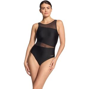 Zoggs Women's Rustique Mesh V Back One Piece Swimsuit in Black Size: 18 Black 18 Zoggs Women's Rustique Mesh V Back One Piece Swimsuit in Black Size: 18 Black 18
