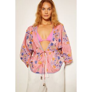 Monsoon Women's Mabel Shell Print Kaftan Top Orange Size: XL Orange XL Monsoon Women's Mabel Shell Print Kaftan Top Orange Size: XL Orange XL