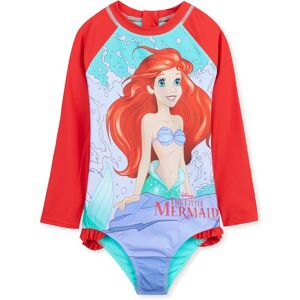 Disney Girl's Little Mermaid Swimming Costume One Piece Swimsuit Long Sleeve in Red Size: 7-8 Years Red 7-8 Years Disney Girl's Little Mermaid Swimming Costume One Piece Swimsuit Long Sleeve in Red Size: 7-8 Years Red 7-8 Years