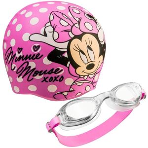 Disney Women's Minnie Swimming Cap & Goggles in Pink Pink One Size Disney Women's Minnie Swimming Cap & Goggles in Pink Pink One Size