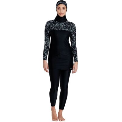 Zoggs Women's Modesty Suit Band Cut One Piece Swimsuit in Black Size: 8 Black 8 Zoggs Women's Modesty Suit Band Cut One Piece Swimsuit in Black Size: 8 Black 8